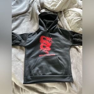 Black graphic hoodie